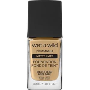 Wet n Wild - Photo Focus Foundation - Fondotinta Beige Dorato - Copertura Intensa, Per una Pelle Impeccabile in Foto - Riduce Linee Sottili, Macchie e Rughe - Golden Beige