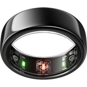 Oura Ring Gen3 Horizon - Misura 13, Black | Monitora sonno, frequenza cardiaca e fitness - Batteria fino a 7 giorni - Compatibile con iOS/Android - Provalo con il kit di misurazione Oura