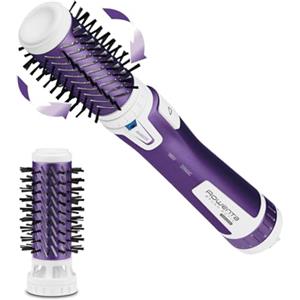 Rowenta CF9530 Brush Activ Volume&Shine Spazzola Rotante e Asciugante per Volume, 1000 W, per Capelli Corti e Lunghi, Styler con 2 Spazzole in Ceramica, Doppio Generatore di Ioni per Capelli Lucenti