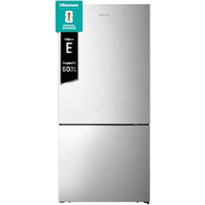 Hisense RB650N4ACE Frigorifero Combinato Total No Frost, Inox, 185x60cm, Classe E, 300L