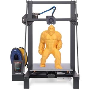LONGER LK5 Pro Stampante 3D, preassemblata al 90%, volume 300×300×400 mm, piano in vetro riscaldato, scheda madre silenziosa, tubo in teflon alta temperatura, open source.