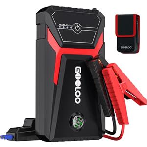 GOOLOO 1500A Avviatore di Emergenza per Auto, Supersafe 12 V Portatile Avviatore Batteria Auto, Cavo di Avviamento Intelligente, Adatto per Benzina da 6 L e Diesel da 4 L