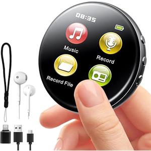 SOXOI Registratore Vocale 64GB con Display - Mini Registratore con MP3, Sveglia, Registrazione Vocale Attivata & Riduzione del Rumore - Registratore Magnetico per Riunioni, Lezioni, Interviste