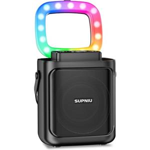 SUPNIU Cassa Bluetooth Potente 30W Wireless con Suono Stereo Cristallino - TWS Accoppiamento & 24H di Riproduzione con Luci LED | Casse Bluetooth Ideali per Feste, Viaggi e Eventi.