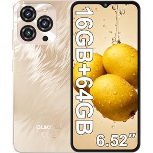 OUKITEL C3 Smartphone, 16GB+64GB/ 1TB Telefono Cellulare, 6.52" HD+ Cellulari e Smartphone, 5000mAh Cellulare Android, 13MP+5MP Telefoni Cellulari, Dual 4G SIM/Face ID/OTG/GPS/ 3.5mm Jack