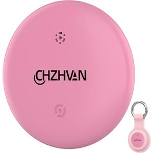 CHZHVAN Android Smart Tracker Tag,Google Localizzatore Compatibile con Find Hub APP(Solo Android),Bluetooth Key Finder per Chiavi,Bagagli,Borse,Zaini,Impermeabile IP67,Batteria Sostituibile,1 Pack Rosa
