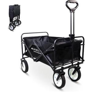 Mobiclinic®, Carrello da trasporto pieghevole, Per la spiaggia e il giardino, Duna pro, Manico regolabile, Ruote fuoristrada 360º, Supporta 100 kg, 85x54, 5x58, 5cm, Impermeabile, Acciaio, Pvc