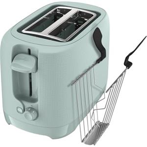 Moulinex Morning Plus Tostapane a 2 Scomparti, 7 Livelli di Doratura, Funzione di Arresto, Vassoio Raccoglibriciole Amovibile, Fessure Extra Ampie, LT2M13