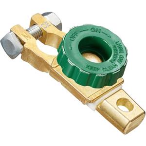 Spurtar Stacca Batteria 12 V o 24 V Interruttore per Disconnessione Della, Morsetti Batteria Auto Isolatore Con Manopola Verde per Auto Barca Camion Veicoli Trattore, Manopola Verde