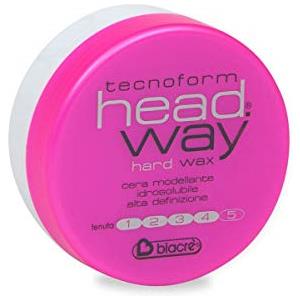 Biacrè HEAD WAY Hard Wax Cera Modellante 125ml - Tenuta 4, Effetto Plastico e Flessibile