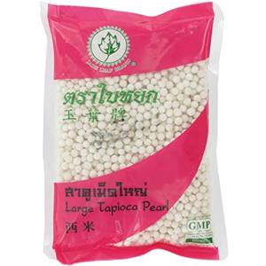 Jade Leaf Brand Perle Grandi di Tapioca Bianche, 400 Gr