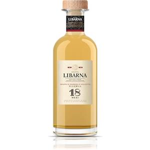 Libarna Grappa Riserva 70cl - da uve Barbera e Dolcetto invecchiata 18 mesi. Strutturata complessa. 42% vol.