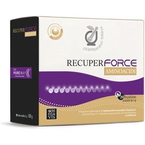 BIODUE Recuperforce - Integratore Alimentare di Aminoacidi Essenziali e Vitamina C, Gusto Arancia, 20 Bustine