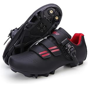 Hixingo Scarpe da Ciclismo Donna Uomo, Scarpe da Mountain Bike per Bici da Strada, Scarpe MTB Road SPD Scarpe da Ciclismo da Bici Compatibile, Scarpe da Equitazione