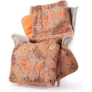 Caleffi Scaldotto- Plaid Divano e Letto 130x170 cm Morbida Microfibra Calda Avvolgente, Copridivano e Copriletto Trapuntato Artigianale e Lavabile, Coperta Copri Divano e Copri Letto Ottimo Comfort