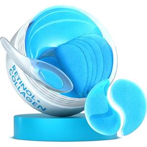 BLOOMORA Patch Occhi, Maschera Occhi con Retinolo e Collagene, Patch Occhiaie e Borse, Maschera Occhiaie, Eye Mask per Schiarente e l'idratazione (30 Paia)