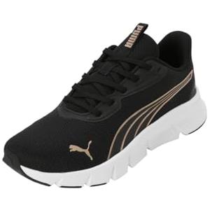 PUMA FlexFocus Lite - Scarpe da tennis unisex per adulti, nero-oro, 37.5 EU