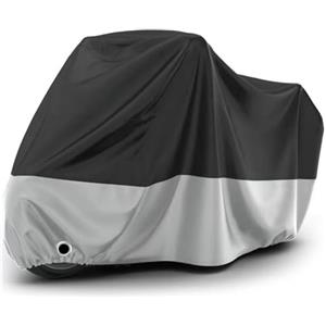 LATRAT Telo Coprimoto Esterna Impermeabile, Telo Protettivo Antipolvere Antipioggia UV per Interni ed Esterni, Impermeabile con Fori di Bloccaggio, 245 * 105 * 125 cm