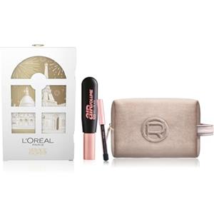 L'Oreal Paris L'Oréal Paris Natale Pochette Regalo Make Up con Mascara Air Volume Extra Black e Mini-Matita Occhi Paradise Le Khol, Per i Tuoi Look Festivi, Con Elegante Pochette Champagne in Velluto
