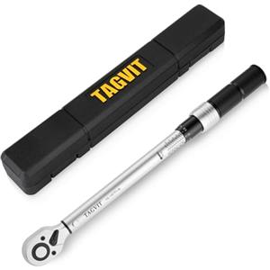 TAGVIT Chiave dinamometrica a scatto da 1/2, 15-167 Ft-Lb/20,4-216,2 Nm, chiave dinamometrica professionale per riparazione moto e auto