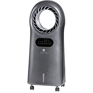 MACOM Enjoy & Relax 989 Bladeless Breeze Raffrescatore Evaporativo Senza Pale, Grigio, Portata 10 m3/Minut