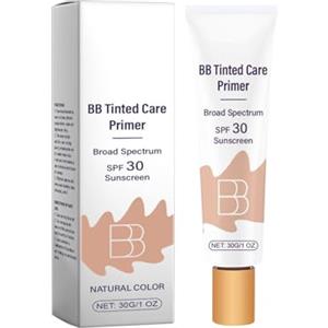 Generico BB Cream Idratante Colorato, Bb Cream Idratante Colorato Con SPF 30, 30g BB Cream Primer Colorato, Idratante Colorato Viso SPF 30 Per Correggere Il Colore, Idrata E Leviga La Pelle