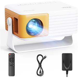 YOTON Mini Proiettore, Yoton Y3 Proiettore Portatile Per Casa Cinema, Viaggio, Videoproiettore 15000 Lumens, Full HD 1080P Supportato, Auto Keystone, Zoom 50%, Compatibile con Phone/HDMI/USB/TV Stick/TF