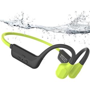 MONODEAL Cuffie Subacquee per Piscina IP68 Impermeabile Cuffie Conduzione Ossea Bluetooth 5.4 Auricolari MP3 Subacqueo 32G Cuffie Sport per Nuoto, Surf, Corsa