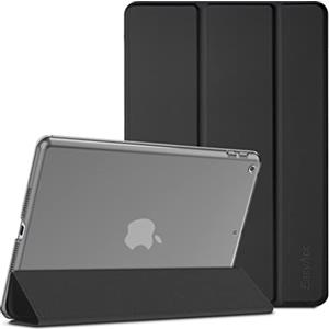 EasyAcc Custodia Cover Compatibile con iPad 9 Generazione/iPad 10.2 2021 2020 2019 / iPad 8. 7. Generazione, Posteriore Opaca Ultra Sottile Traslucida con Funzione Auto Wake Up/Sleep, Nero