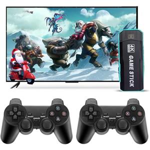 Timits Console di gioco retro.2025 Mini console wireless USB HD Game Stick TV Console di gioco integrata 40000 giochi Treasure Console di videogiochi. Portatile e facile da trasportare