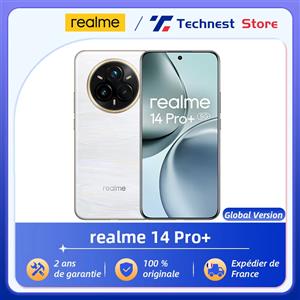 realme Versione globale realme 14 Pro + 5G Smartphone Sony 3X Periscope OIS Fotocamera Snapdragon7s Gen 3 5260/6000mAh Batteria 80W SUPERVOOC