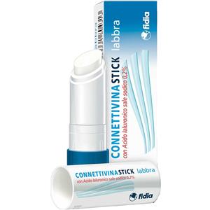 Fidia Connettivina Stick Labbra 3g - Idratante e Protettivo con Acido Ialuronico 0,2% per labbra secche e screpolate