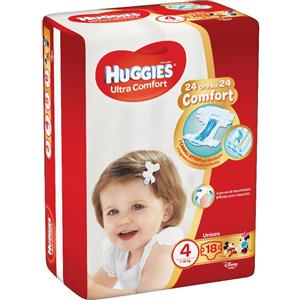 KIMBERLY CLARK ITALIA HUGG.U Comf.Base4(7-18Kg)18pz