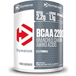 Dymatize BCAA 2200 Caps 400er - Aminoacidi essenziali: leucina, isoleucina, valina