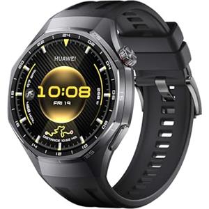 HUAWEI WATCH GT 6 Pro GPS 46mm Smartwatch, Display AMOLED da 1,47 pollici, Fino a 21 giorni, Ciclismo di Livello Pro, Oltre 100 Modalità Sportive, iOS e Android, Analisi ECG, Pagamento NFC, Nero