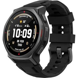 Amazfit T-Rex 3 Pro Smartwatch Outdoor 44 mm Display AMOLED in zaffiro, torcia integrata, ghiera in titanio, GPS Dual-Band, mappe offline, fino a 17 giorni di autonomia, 10 ATM, 180+ modalità sportive