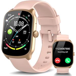 STECEi Smartwatch Uomo Donna, Schermo Curvo HD da 1,95'' Orologio Smartwatch con Effettua/Risposta Chiamate, 112 Sportive Smart Watch con Contapassi/Sonno/Cardiofrequenzimetro, Impermeabile IP68, Rosa