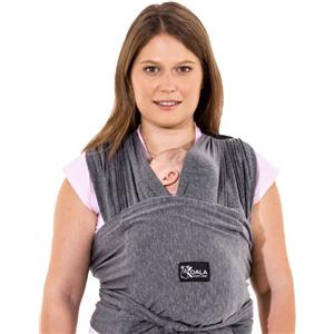 Koala Babycare Fascia Portabebè Cuddle Band Ergonomica e Regolabile - dalla Nascita fino a 9 kg - Antracite