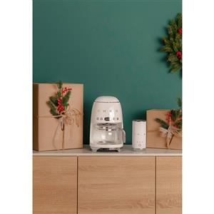 Smeg Macchina da Caffè Filtro 50's Style - Panna LUCIDO - DCF02CREU