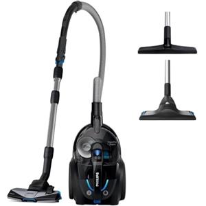 Philips Aspirapolvere senza sacco Philips Series 7000 - Aspirapolvere da 900 W con filtro Allergy H13 e ugello TriActive+ (FC9741/09), nero