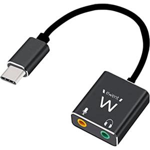 Ewent Cable adaptador de audio USB tipo C/Jack