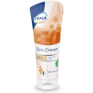 TENA Zinc Cream 100ml - Crema Lenitiva con Ossido di Zinco e Vitamina E per Pelli Sensibili