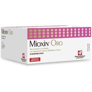 PHARMASUISSE LABORATORIES Mioxin Oro - Integratore alimentare per donne in età fertile con Myo-inositolo, Banaba, Vitamina D3, Metilfolato e Cromo - 30 bustine