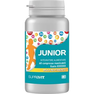 GIURIATI GROUP Supravit Junior - Integratore Multivitaminico per Bambini e Ragazzi, 60 Compresse Masticabili