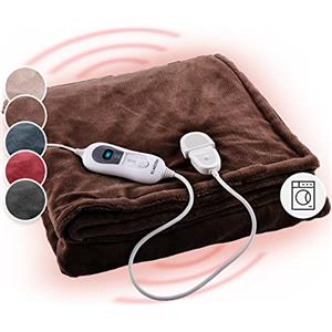 Klarstein scaldaletto Matrimoniale XL, Coperta Termica Elettrica 18 x 13 cm, Scaldaletto Matrimoniale Elettrico 3 Livelli di Temperatura, Lavabile in Lavatrice, Coperta Elettrica per Letto e Divano