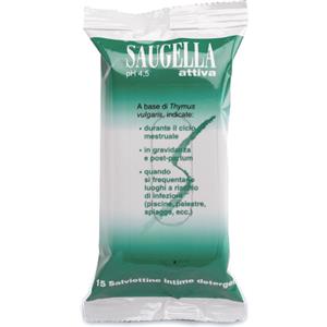 MEDA PHARMA SpA Saugella Attiva Salviettine Detergenti 15 Salviettine