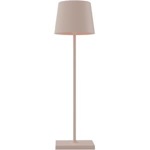 Lampada da tavolo No Brand 851 ricaricabile in metallo tortora - 30 cm di altezza e base di 8 cm