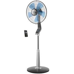 Rowenta VU5670 Turbo Silence Extreme Piantana Elettronica, Telecomando, 40 cm, Nero/Grigio