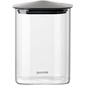Guzzini Barattolo Rettangolare Fresh & Style 1.000 ml in Vetro con Tappo Nero
