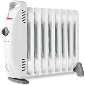 Taurus - Radiatore Elettrico a Olio Masai 1000 | 9 Elementi | Ultra compatto | Termostato regolabile | 3 livelli di calore | Protezione da surriscaldamento | Tecnologia Termo TECH | Spegnimento totale